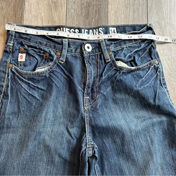 Guess Jeans Boy’s Cliff Relaxed Fit Bootcut Medium Denim Wash Size 14 Spring - Picture 7 of 11